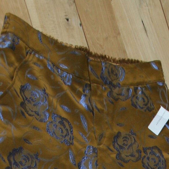 Anthropologie Cargo/Balloon Pant Blue Flower Motif Size M - Picture 11 of 12